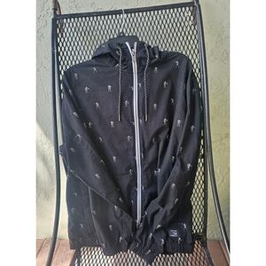 Denim & Flower Skelton Windbreaker jacket